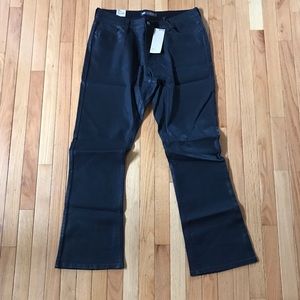 Levi’s Black Coated Midrise Bootcut Skinny Jeans